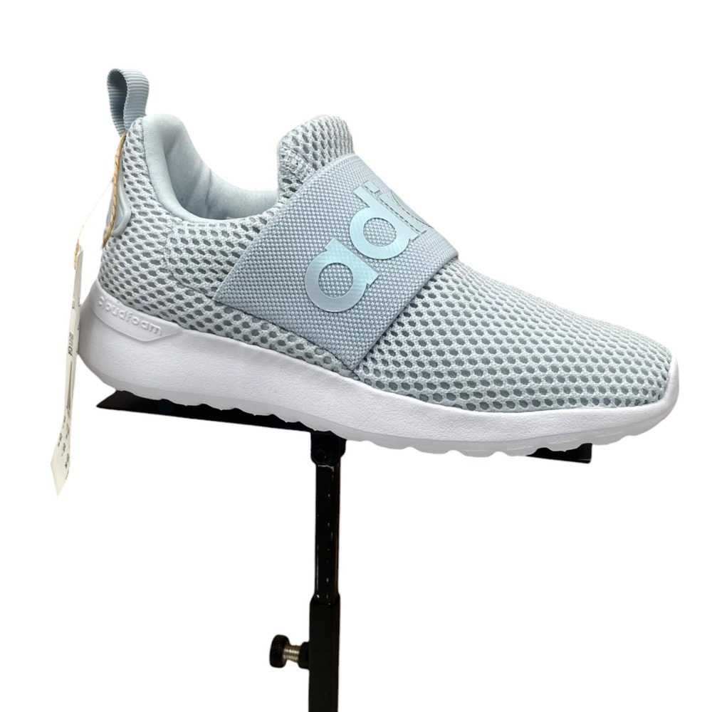 Adidas Little Girls Slip on Sneakers Size 12 Light Blue Lightweight Athletic
